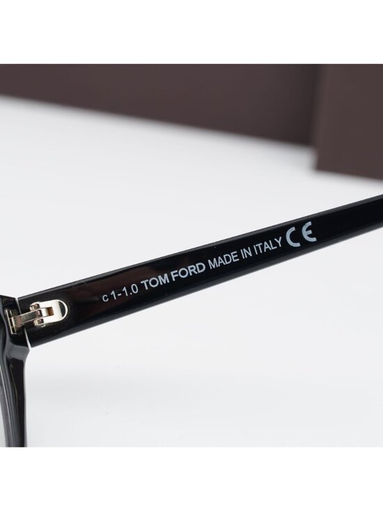 Tom Ford FT5729-B 001 Cat Eye Eyeglasses 56mm - Black, Blue Light Block main image 5